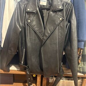 Old Navy Faux Leather Moto Jacket